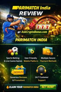 Parimatch India review infographic