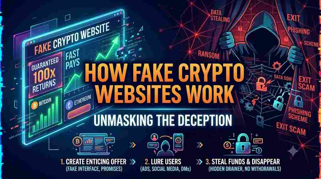 How Fake Crypto Websites Work