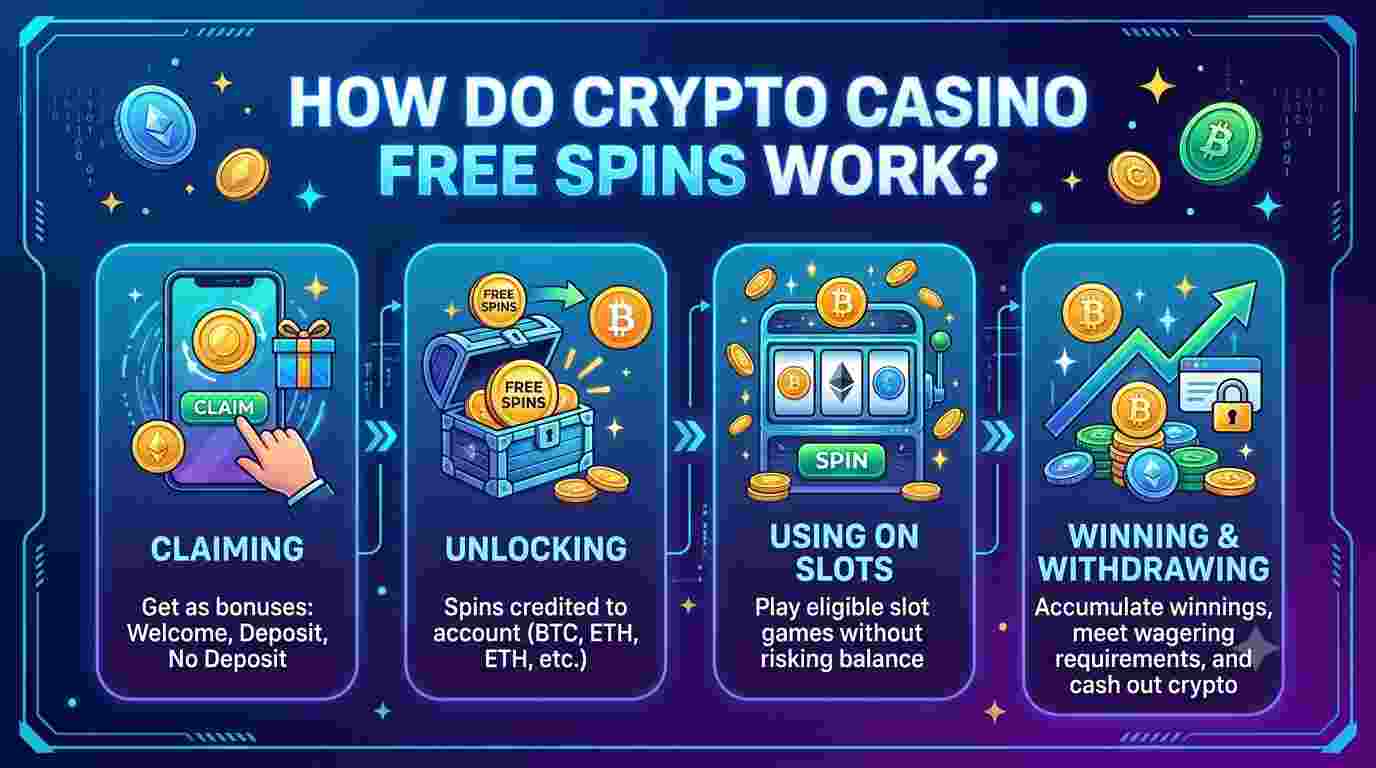 How Do Crypto Casino Free Spins Work?