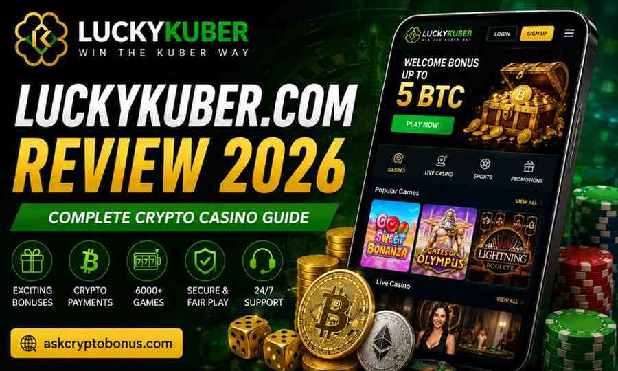 luckykuber.com Review 2026 – Complete Crypto Casino Guide