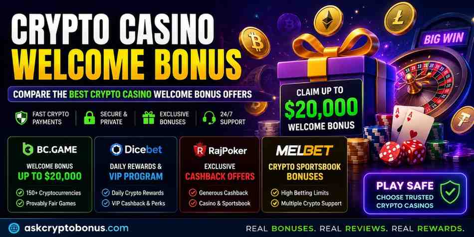 crypto casino welcome bonus
